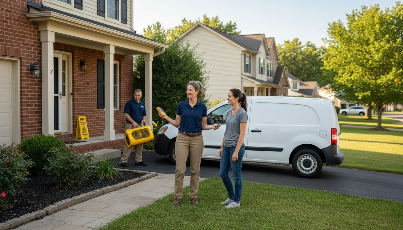 Residential water damage restoration in Ferndale, PA